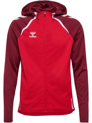 Hummel Reißverschluss Jacke Daumenlöcher Hmllead Herren in TRUE RED/MAROON