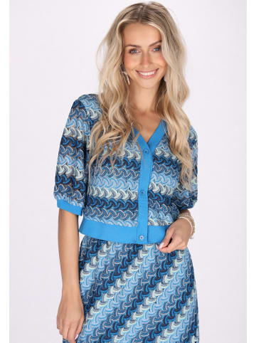 IZIA Damen Top in Blau Mehrfarbig