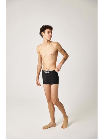 SNOCKS Boxershorts mit kurzem Bein aus Bio-Baumwolle Schwarz 3 Stück