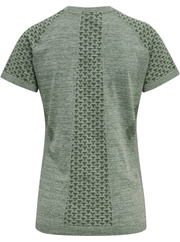 Hummel Hummel T-Shirt Hmlci Yoga Damen Dehnbarem Schnelltrocknend Nahtlosen in THYME MELANGE