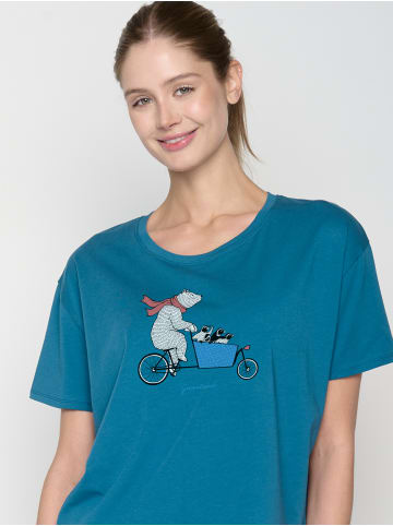 GreenBomb Feel Bike Cargo Family in Rich Blue