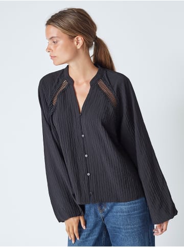 Co'couture Lace V-Shirt ShinaCC in Black