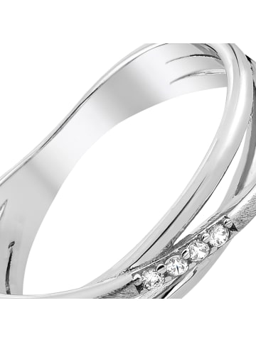 BALIA Ring 925 Sterling Silber, Wickeloptik Wickelring, Größe 58 (18,5)