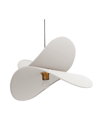 Beliani Pendelleuchten MASCOTA in Grau/Gold - (W) 61 x (H) 105 x (L) 61 cm