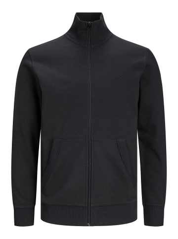 JACK & JONES PLUS Sweatshirt mit Reißverschluss in Black