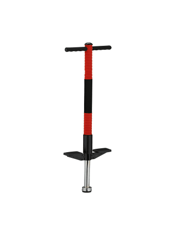 relaxdays Pogo Stick in Rot/ Schwarz - bis 35 kg