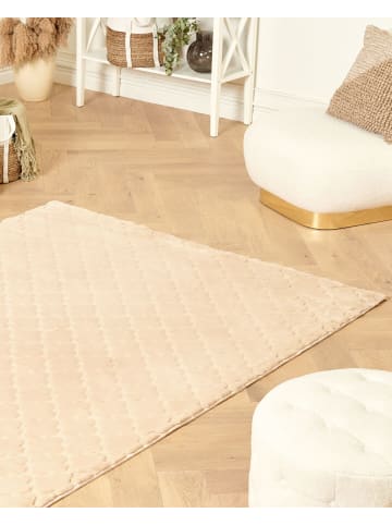 Beliani Shaggy GHARO in Beige - (W) 160 x (L) 230 cm