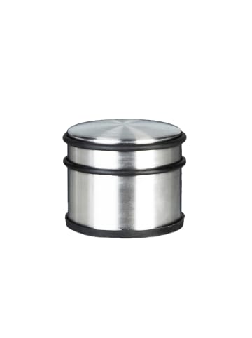 relaxdays 2 x Türstopper in Silber - (B)9,5 x (H)7,5 x (T)9,5 cm