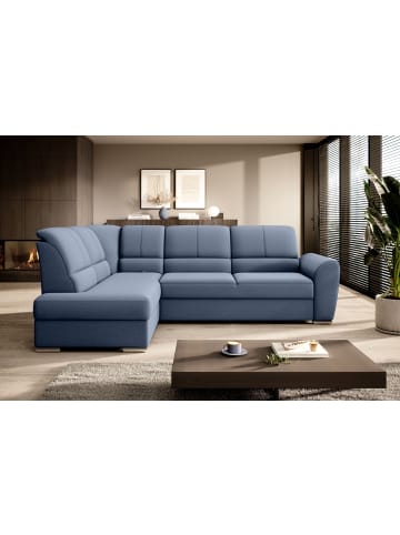 MF Design Silver Recamiere Links in Navyblau -  (L) 270 x (B) 270 x (H) 93 cm