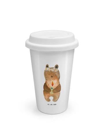 Mr. & Mrs. Panda Thermobecher Bär Kommunion ohne Spruch in Weiß