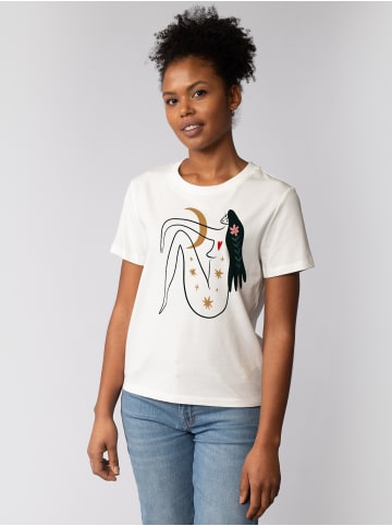 wat? Apparel T-Shirt Love and flex in Off White