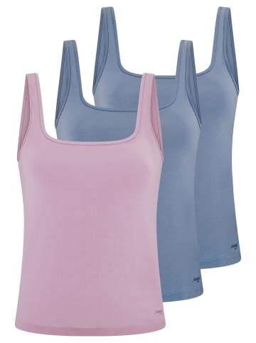 Sloggi Unterhemd / Top GO Sense in Blue shadow / tea rose