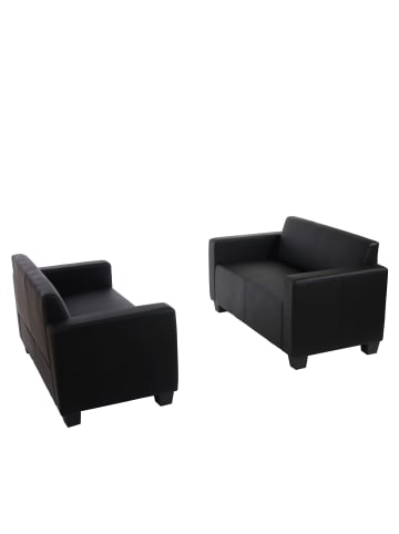 MCW 2er-Set 2er Sofa Moncalieri, Schwarz