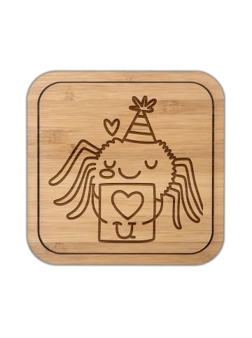 Mr. & Mrs. Panda Untersetzer Kork Spinne Agathe Brief ohne Spruch in Transparent