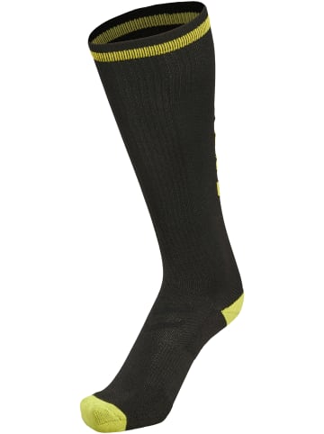 Hummel Hummel High Indoor Socken Elite Multisport Unisex Erwachsene Feuchtigkeitsabsorbierenden in BLACK/BLAZING YELLOW