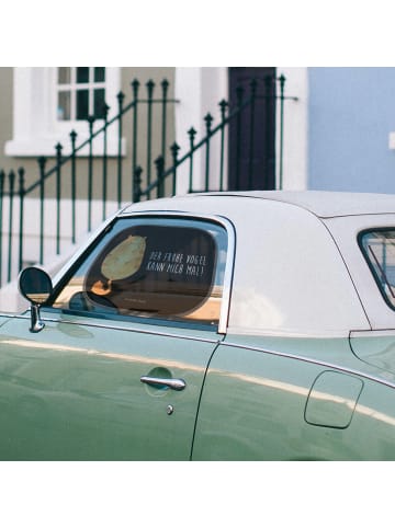 Mr. & Mrs. Panda sonnenschutz Katze Frühaufsteher mit Spruch in Schwarz