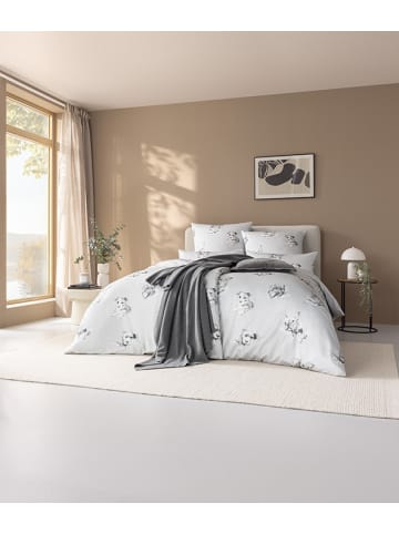 Estella Bettwäsche Mako-Satin Dogs in silber