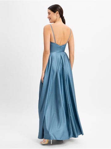 Unique Abendkleid in indigo - 0001