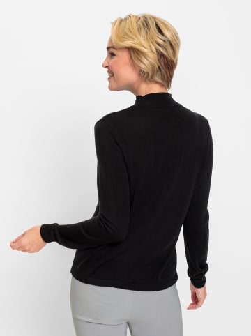 WITT WEIDEN Stehkragenpullover in schwarz