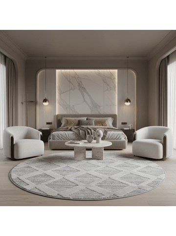KADIMA DESIGN Teppich 3D Waschbar Boho EISACK Strapazierfähig OEKO-TEX Wohnzimmer