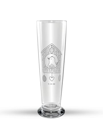 Mr. & Mrs. Panda Bierglas Vogelhaus Home ohne Spruch in Transparent