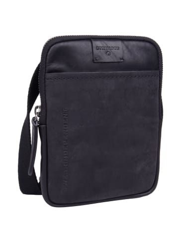 Strellson Brick Lane Brian Umhängetasche Leder 14 cm in black