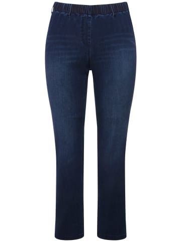 Ulla Popken Jeggings in dark blue denim