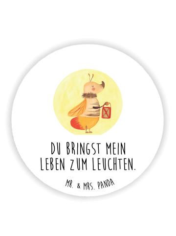 Mr. & Mrs. Panda magnet Glühwürmchen mit Spruch in Weiß