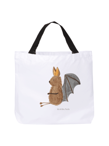 Mr. & Mrs. Panda Beutel Fledermaus Sitzen ohne Spruch in Weiß