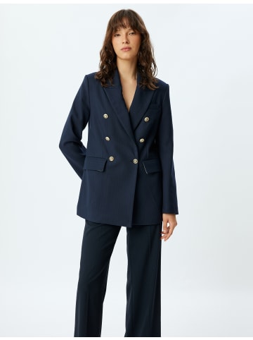 KOTON Blazer in Marineblau Gestreift