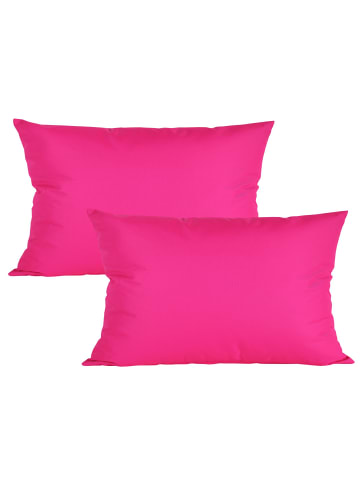 JACK 2er Set Outdoor Kissenhülle 30x50cm Uni in Pink