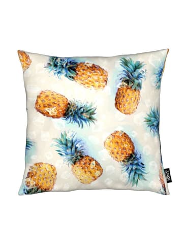 Juniqe Kissen "Pineapples + Crystals" in Gelb & Grau