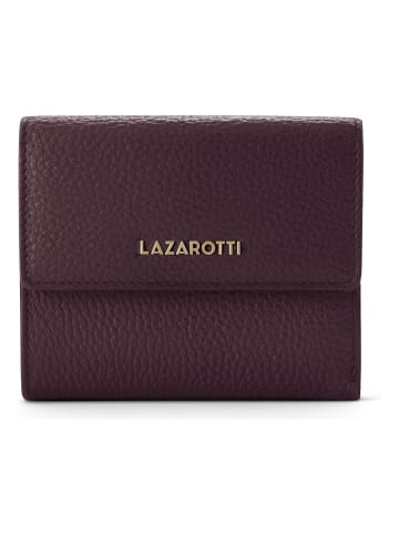 Lazarotti Bologna Leather Geldbörse Leder 12 cm in burgundy