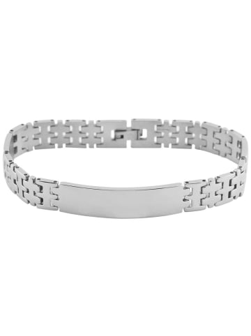 Adeliás Unisex Armband – Gliederarmband aus Edelstahl 20 cm in silber