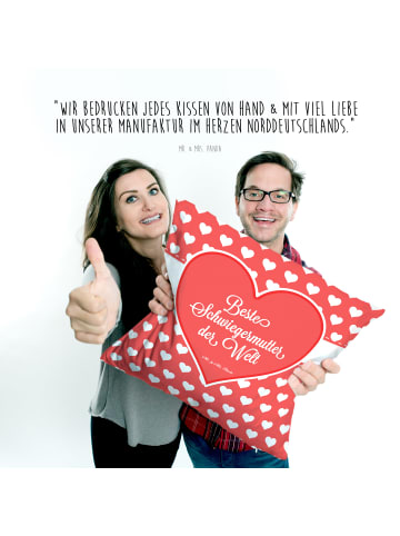Mr. & Mrs. Panda Deko Kissen Schwiegermutter mit Spruch in Keine Angabe