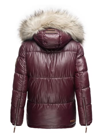 Navahoo Winterjacke Tikunaa in Weinrot