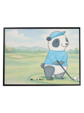 Mr. & Mrs. Panda schreibtischunterlage Panda Golfen Design ohne ... in Weiß