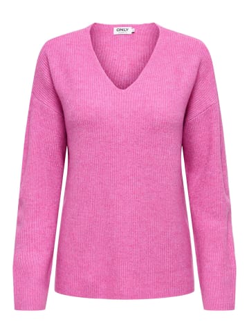 ONLY Strickpullover in Super Pink 1