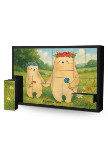 Mr. & Mrs. Panda Adventskalender Zum Befüllen Bären mit Blumenkr... in Weiß