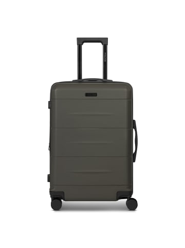 Police London 4 Rollen Trolley 64 cm mit Dehnfalte in cool olive