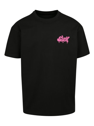 F4NT4STIC Heavy Oversize T-Shirt SLAY Jugenwort Pink in schwarz