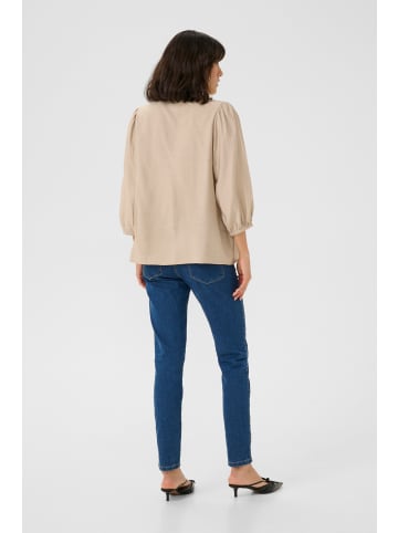 Kaffe Langarm-Bluse KAlui in Feather Grey CC