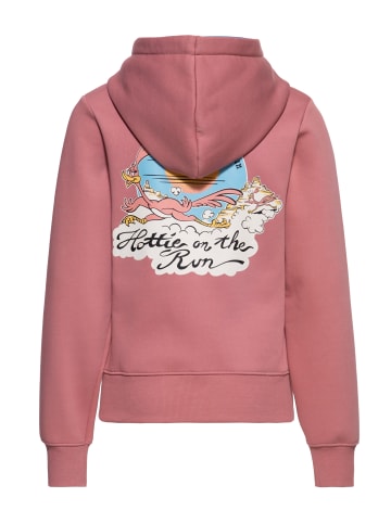 Queen Kerosin Queen Kerosin Kapuzensweatjacke Hottie on the run in rosa