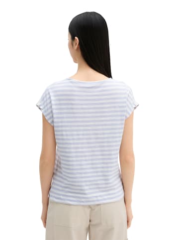 Marc O'Polo Gestreiftes T-Shirt regular in Light Blue