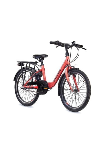 S'COOL Kinderfahrrad - chiX 20 Zoll 3-Gang | ab 6 Jahre - Coral/Dark Red