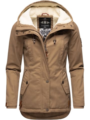 Marikoo Winterjacke Bikoo in Taupe