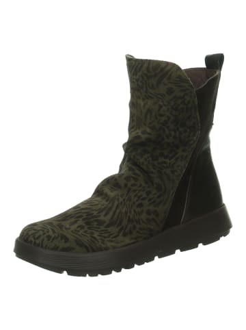 Think! Stiefelette COMODA in Oliv/Kombi