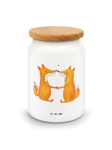 Mr. & Mrs. Panda Frischhaltedose Füchse Liebe ohne Spruch in Weiß