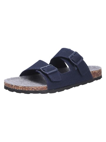 Giesswein Tieffußbett Pantolette MERINO SLIDES in blau
