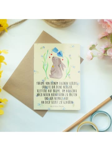 Mr. & Mrs. Panda Glückwunschkarte Hase Blume mit Spruch in Blumig